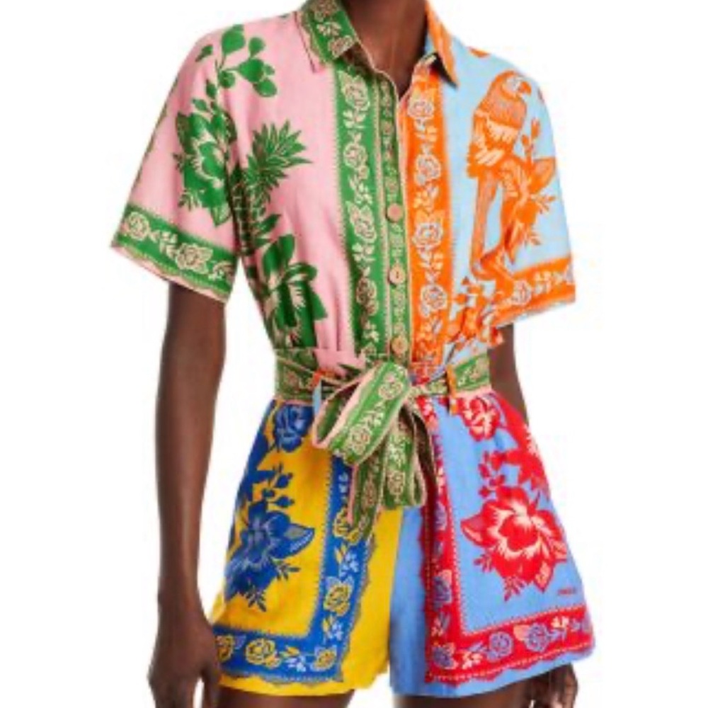Farm Rio Lace Garden Romper